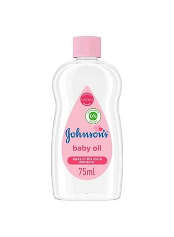 Johnson's Baby Oil, Dermatologically Tested Formula for Delicate Skin, 75ml - 6223000650530