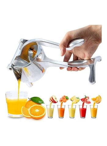 Manual Metal Juicer Silver 24.5x12.5x15cm