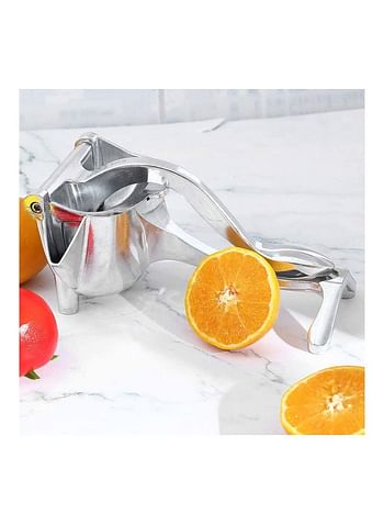 Manual Metal Juicer Silver 24.5x12.5x15cm