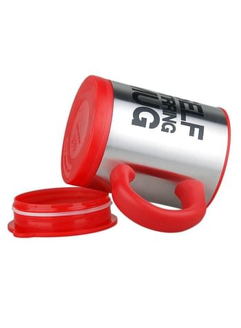 Self Stirring Coffee Cup With Lid Red