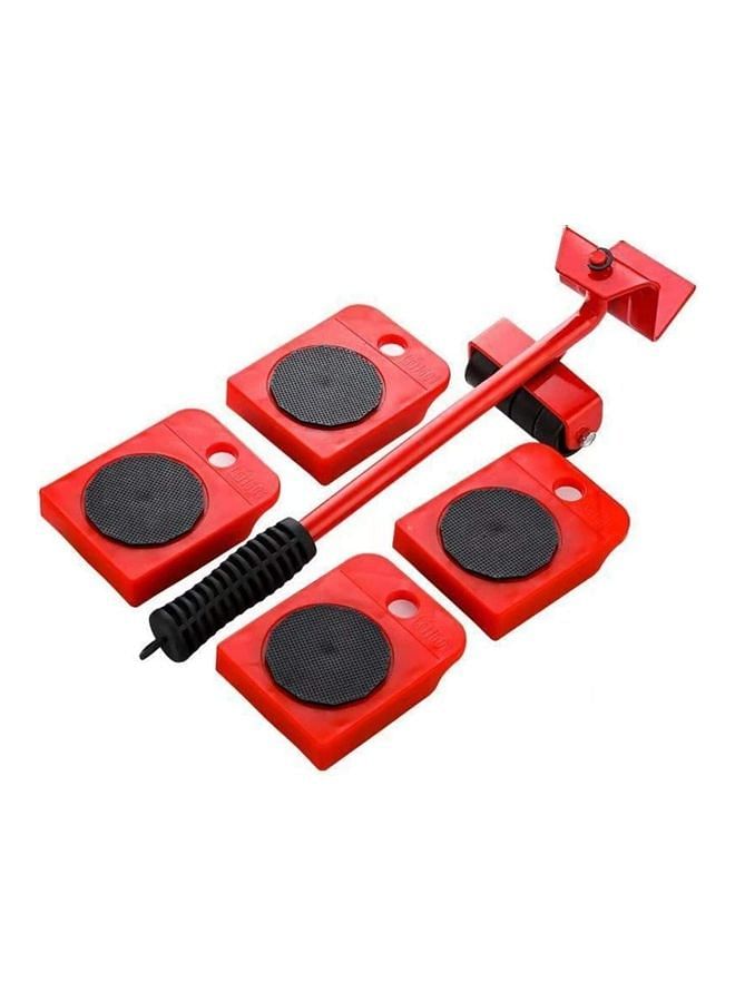 KUYING Pack Of 5 Artifact Durable Furniture Lifter Red/Black