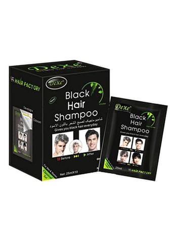 Dexe Hair Colouring Shampoo Black 10x25ml