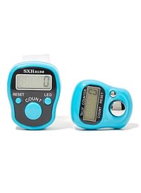 Rosh 2-Piece Digital Electronic Finger Wearable Tally Counter Light Blue