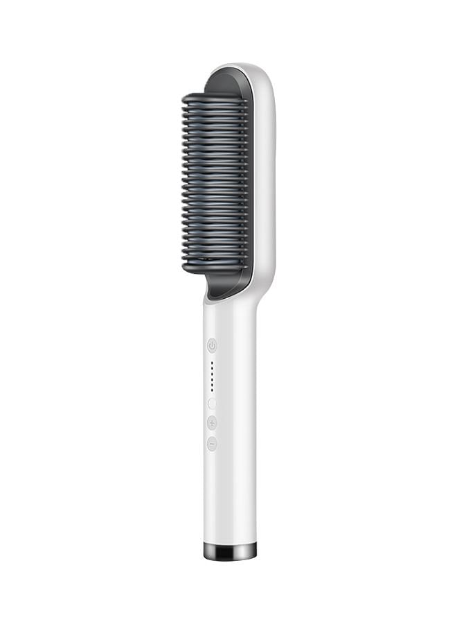 Fancy Hair Straightener Brush White/Black 27x3cm