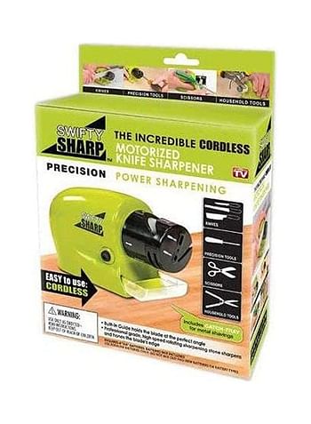 Swifty Sharp Cordless Motorized Knife Sharpener Green