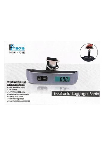 FF1976 Portable Electronic Luggage Scale Black/Silver 50kg