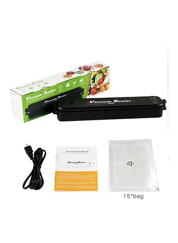 Automatic Vacuum Sealer Black 14.2x1.97x2.1inch