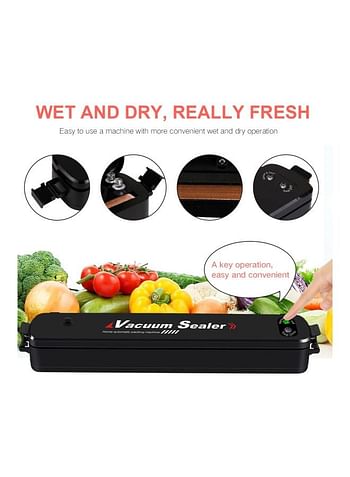 Automatic Vacuum Sealer Black 14.2x1.97x2.1inch