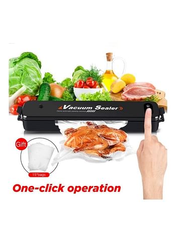 Automatic Vacuum Sealer Black 14.2x1.97x2.1inch