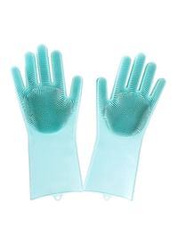 Silicone Household Cleaning Gloves Blue