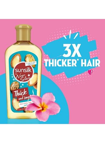 Sunsilk Thick And Long Noor Stars Hair Oil With Castor And Argan Clear 250ml