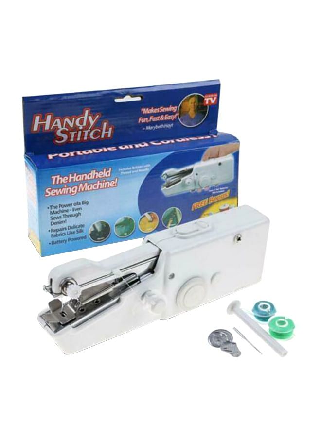 Generic Portable Handy Stitch Handheld Sewing Machine White 8.8 x 5.8 x 2.2inch White 8.8 x 5.8 x 2.2inch