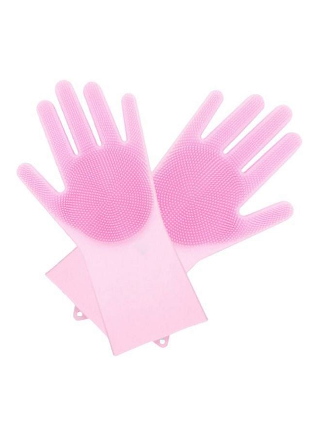 Pair Of Magic Cleaning Gloves Pink