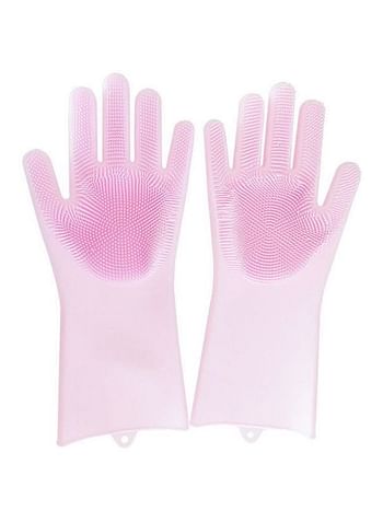 Pair Of Magic Cleaning Gloves Pink