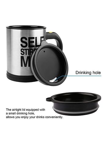 Generic Self Stirring Mug Black/Silver