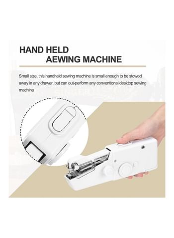 Generic Handheld Sewing Machine White 21x7x3.5centimeter 153151 White