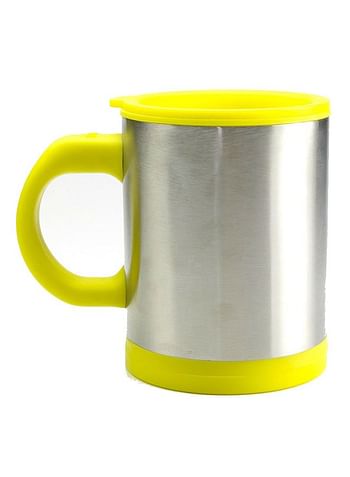 Generic Self Stirring Mug Yellow/Silver 400ml