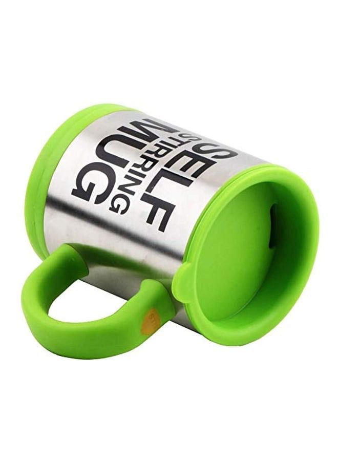 Generic Electric Self Stirring Mug Green/Silver 350ml