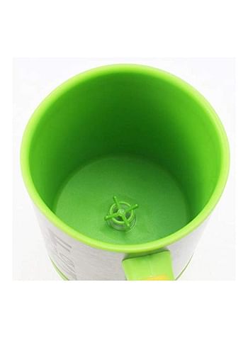 Generic Electric Self Stirring Mug Green/Silver 350ml