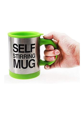 Generic Electric Self Stirring Mug Green/Silver 350ml