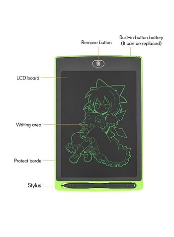 Generic LCD Digital Graphic Writing Tablet Drawing Board Green