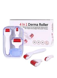 Derma Roller 4 In 1 Tool For Complete Skin Care Multicolour