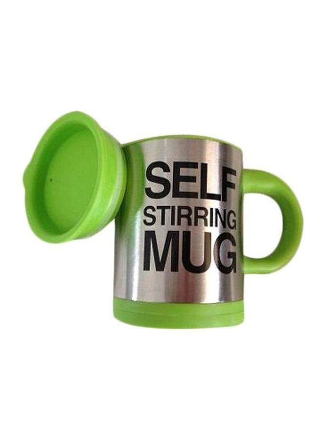 Self Stirring Mug Green/Silver