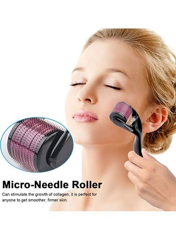 Micro-Needle Roller with 540-Needles Black/Pink