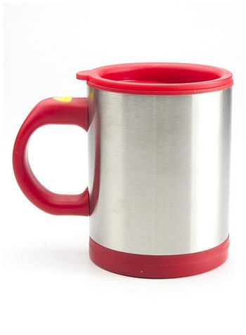 Self Stirring Mug Red/Silver