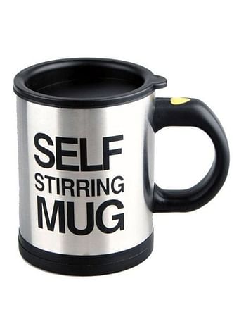 Self Stirring Mug Black/Silver