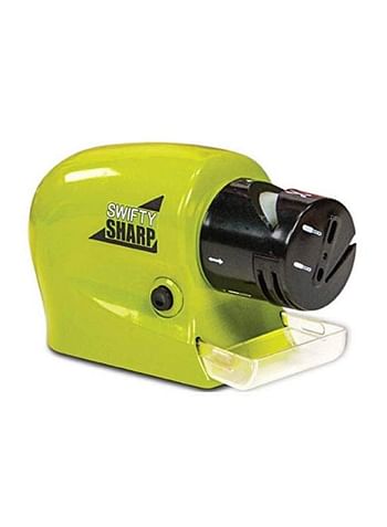 Swifty Shar Cordless Motorized Knife Sharpener Green/Black 2.7x9.2x6.5inch