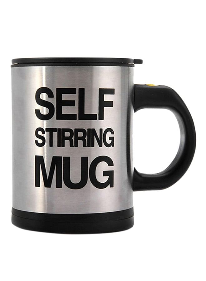 Self Stirring Electric Coffee Mug Black/Silver 350cm