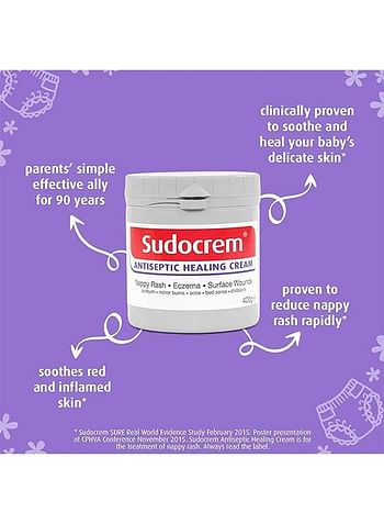 Sudocrem Antiseptic Healing Cream To Protect Rash And Surface Wound - 125g