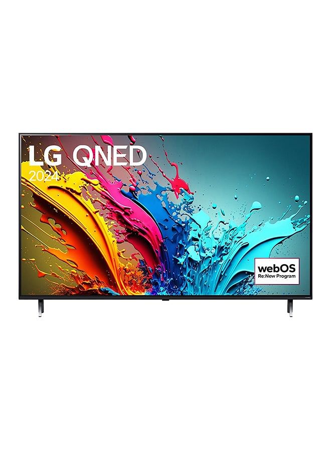 LG 55 Inch LG QNED QNED86 4K Smart TV AI Magic remote HDR10 webOS24 (2024) 120HZ, Built in receiver, 55QNED86T6A.AMVE Black