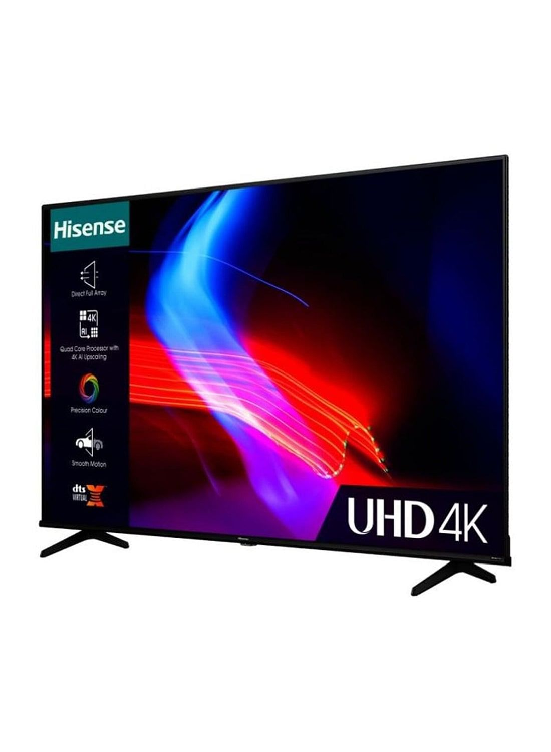 Hisense 65 Inch 4K UHD Smart Television 65A62NS Black