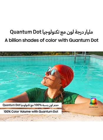 Samsung Smart TV, QLED, Q70D, 55 Inch, 2024, International Edition 100% Color Volume with Quantum Dot, 4K AI Upscaling, Tizen OS, Motion Xcelerator 120Hz QA55Q70D Titan Gray