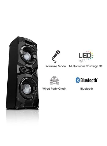 Hisense Party Speaker With 400 Watts Output Power & 200 Watts Built-In Woofer HP130 Black