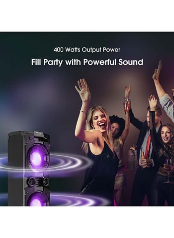 Hisense Party Speaker With 400 Watts Output Power & 200 Watts Built-In Woofer HP130 Black