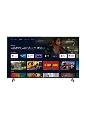 JVC 75-Inch Edgeless 4K QLED Official Google Certified Android Smart TV With Dolby Vidion.Atmos, Chrome Cast Built In and "OK GOOGLE" Voice Remote - LT-75NQ7115 Black