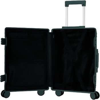 Luggage District Aluminum Frame Ultra-Light Medium Checked-in Bag 24inch, Black