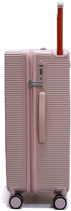 Luggage District Skybird 2-Piece Luggage Set with Wide Modern Handle, Pink