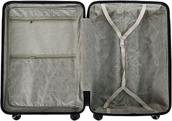 Luggage District PP Luggage Trolley Set 4 Pieces, Dark Green