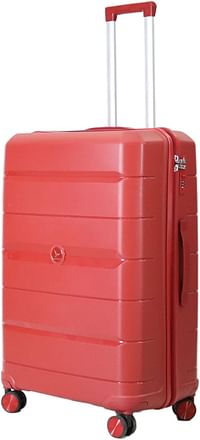 Luggage District PP Luggage Trolley Carry-on Small Bag Size 20inch, Red