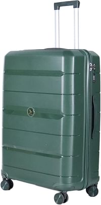 Luggage District PP Luggage Trolley Checked-in Medium Bag Size 24inch, Dark Green