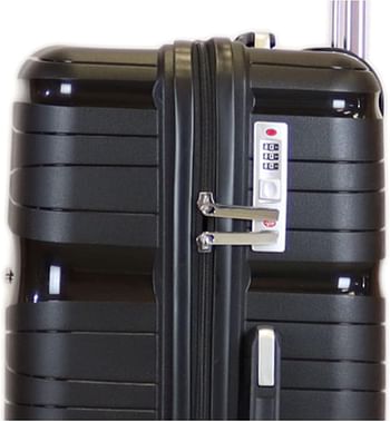 Luggage District Solid PP Luggage Trolley Bag Carry-on Size 20 Inch, Rose Gold