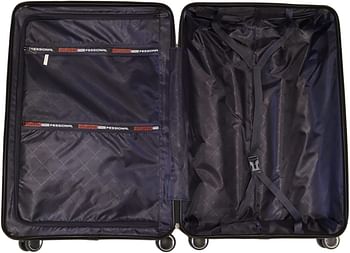 Luggage District Solid PP Luggage Trolley Bag Checked-in Size 24 Inch, Silver