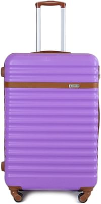 Luggage District Classic ABS Luggage Trolley Bag 1 Piece Small Size 20" inch, Purple