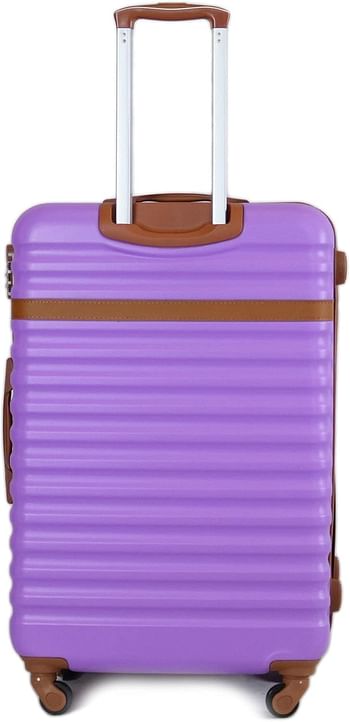 Luggage District Classic ABS Luggage Trolley Bag 1 Piece Small Size 20" inch, Rose Gold