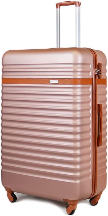 Luggage District Classic ABS Luggage Trolley Bag 1 Piece Small Size 20" inch, Rose Gold