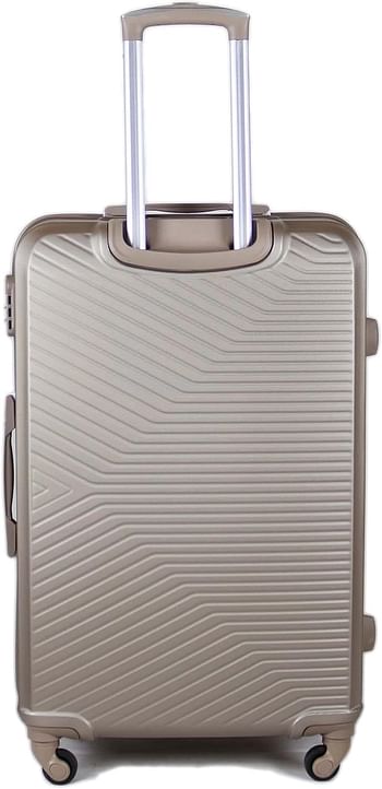 Luggage District Elegant ABS Luggage Trolley Bag 1 Piece Small Size 20" inch, Silver